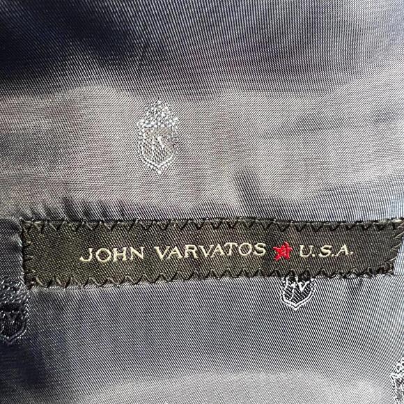 John Varvatos USA Men’s Blue Wool Blazer Jacket 42L Bedford Sport Coat 2-Button - Picture 4 of 7